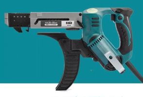 Sturdy aluminum sleeve Automatic feeding screw gun suitable for steel structures