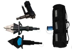 Neutral buoyancy distance usage Underwater demolition tool kit allows 360° free rotation