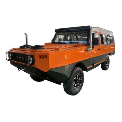 হাই পাওয়ার গ্রেট হর্স পাওয়ার অ্যামফিবিয়ান যানবাহন ড্রাইভিংয়ের সময় শক্তিশালী বাধা অতিক্রম করার ক্ষমতা সহ